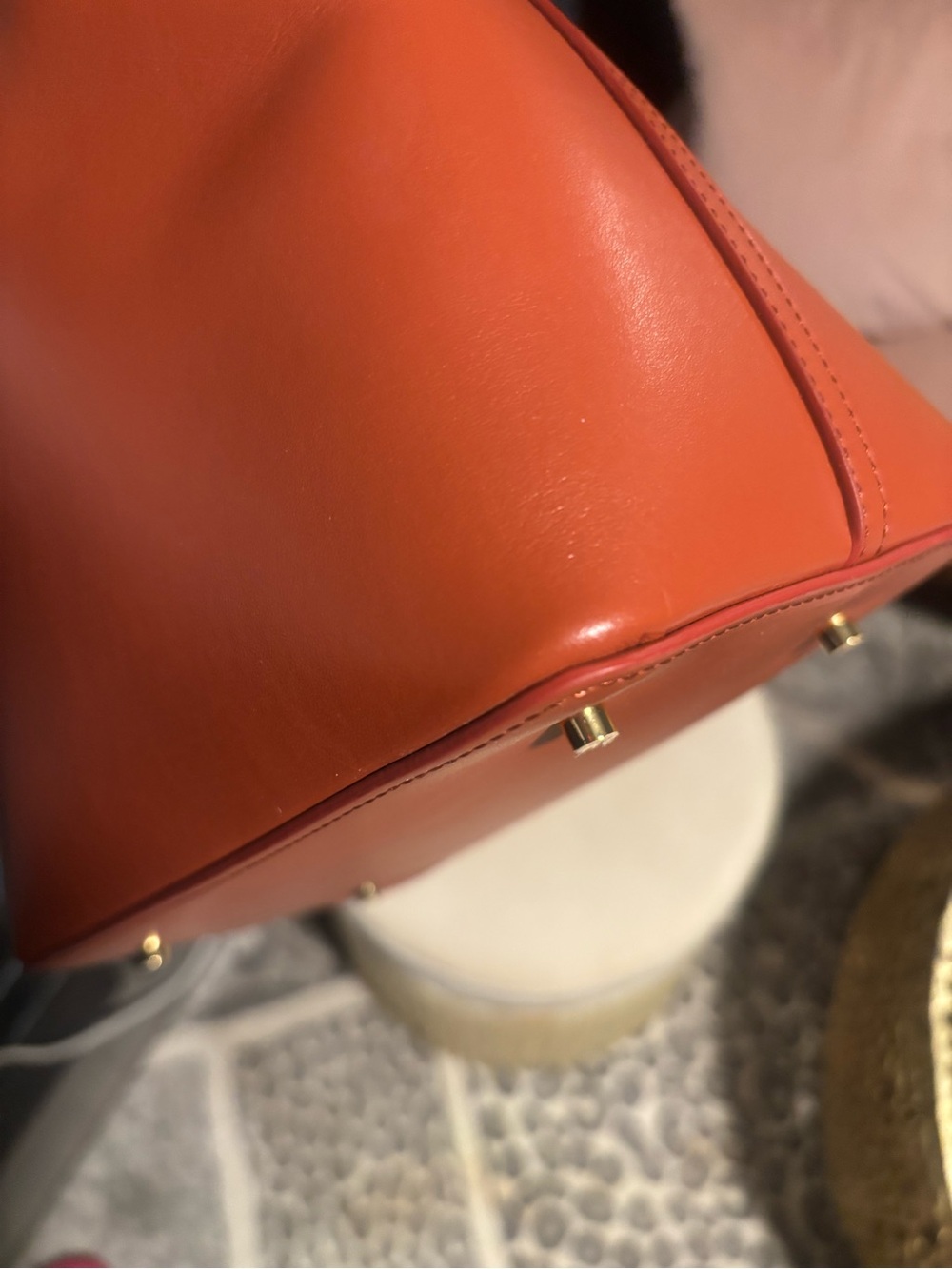 Elleme Small Boomerang Bag in Terracotta - Picture 15 of 16